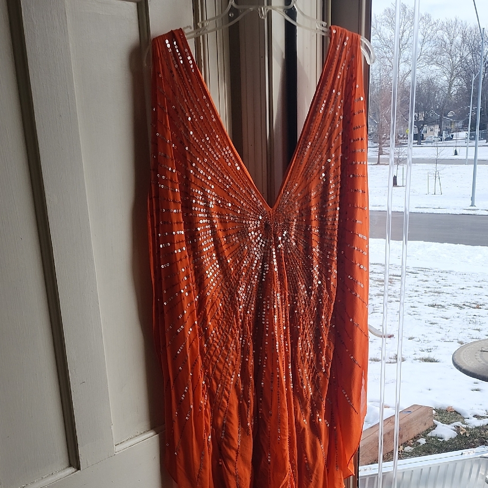 BCBGMaxAzria Vibrant Orange Dress